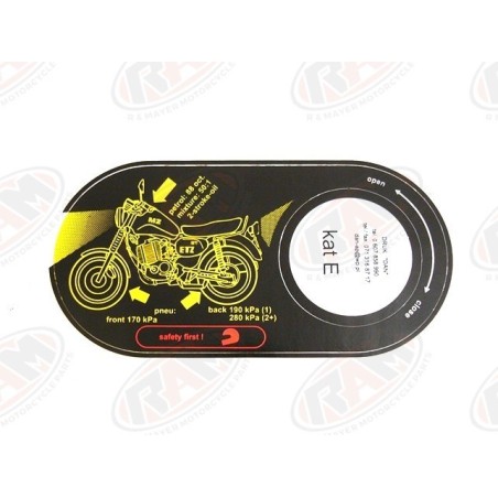 Stiker rezervor benzina ETZ 251