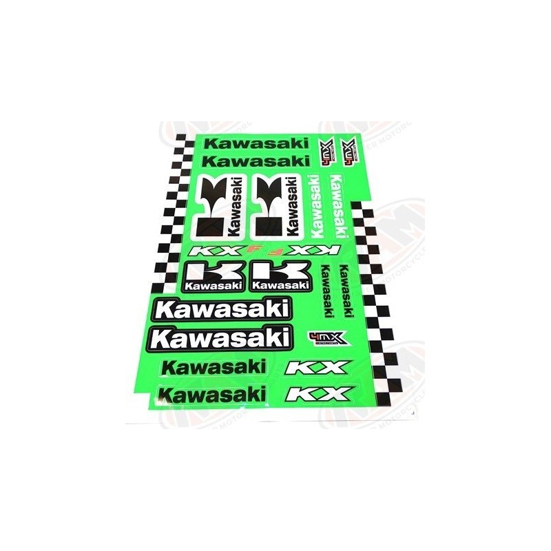 Autocolant Kawasaki ornament protectie rezervor