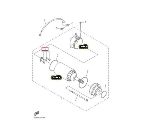 Perii electromotor Yamaha WR250/450cc