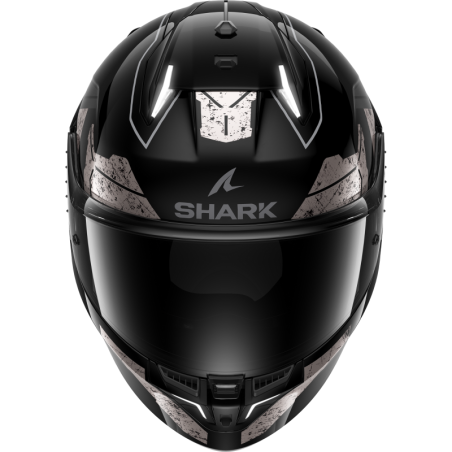 Cască Moto SHARK Skwal i3 Rhad – Black Chrome/Antracit, LED Frânare Active, ECE 22.06