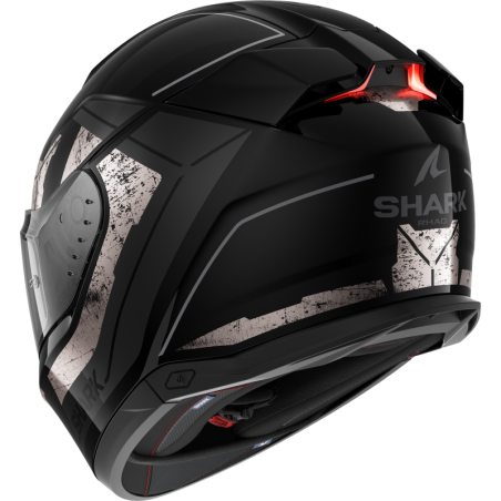 Cască Moto SHARK Skwal i3 Rhad – Black Chrome/Antracit, LED Frânare Active, ECE 22.06