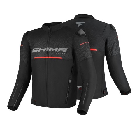 Geacă Moto Textil Shima Drift - Protecții Nivel 2, Stil Urban & Ventilație H3