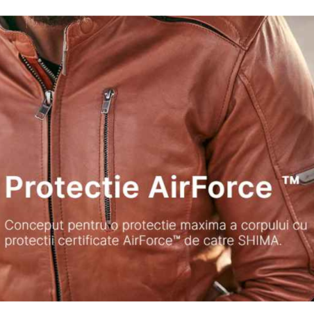 Geaca Shima Hunter+ 2.0 | Piele Moto Vintage | motorbikers.ro