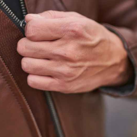 Geaca Shima Hunter+ 2.0 | Piele Moto Vintage | motorbikers.ro