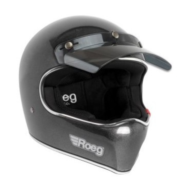 Cască Moto ROEG Peruna – Design Vintage Cross, Fibră de Sticlă, ECE 22.06