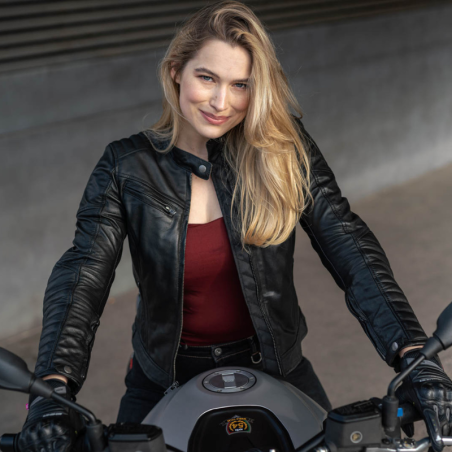 Geaca Dama Shima Winchester 2.0 | Piele Retro Moto | motorbikers.ro