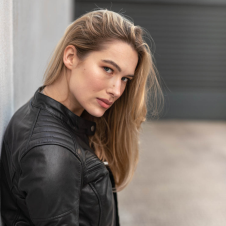 Geaca Dama Shima Winchester 2.0 | Piele Retro Moto | motorbikers.ro