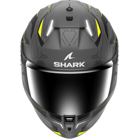 Cască Moto SHARK Skwal i3 Linik – LED Frânare Active, Antracit/Galben Mat