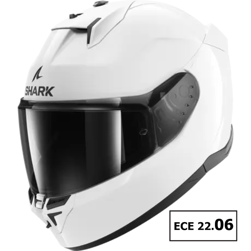 Cască Moto Integrală SHARK D-Skwal 3 Blank – Alba, ECE 22.06