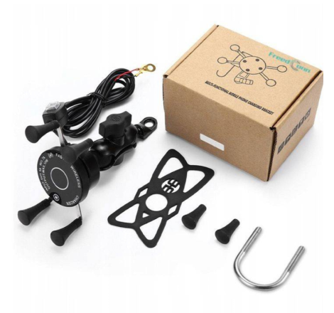 FreedConn Suport telefon pe ghidon moto cu incarcator wireless