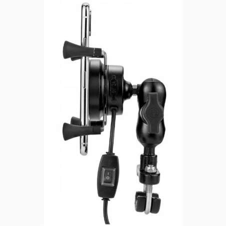 FreedConn Suport telefon pe ghidon moto cu incarcator wireless