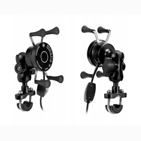 FreedConn Suport telefon pe ghidon moto cu incarcator wireless