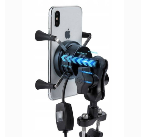 FreedConn Suport telefon pe ghidon moto cu incarcator wireless