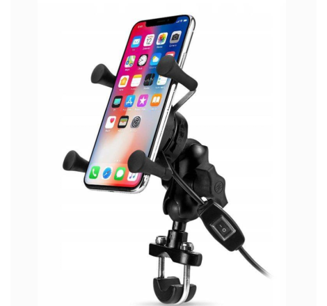 FreedConn Suport telefon pe ghidon moto cu incarcator wireless