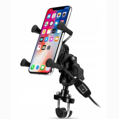 FreedConn Suport telefon pe ghidon moto cu incarcator wireless