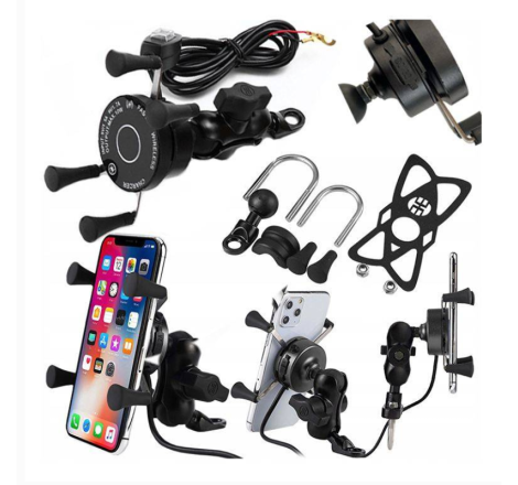 FreedConn Suport telefon pe ghidon moto cu incarcator wireless