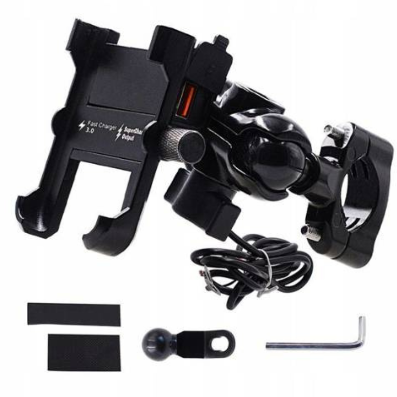 FreedConn MC10N – suport ghidon pentru telefon cu încărcător USB