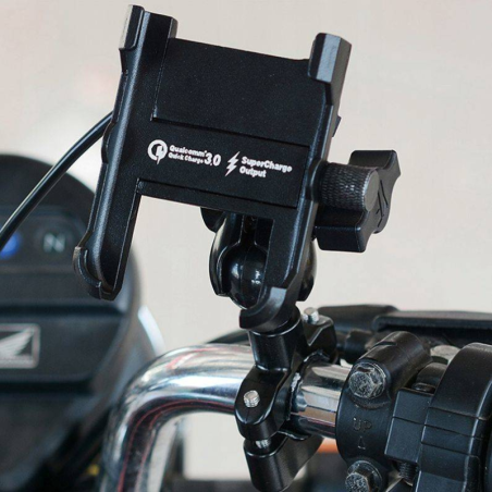 Suport telefon moto FreedConn MC10N cu încărcător | Motorbikers.ro