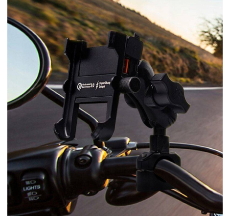 Suport telefon moto FreedConn MC10N cu încărcător | Motorbikers.ro