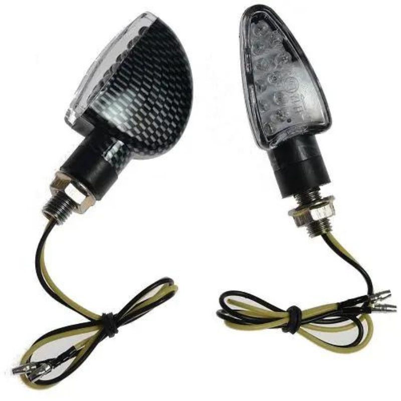 Set semnalizator LED A-Pro Arrow Carbon - abajur alb FR-1409