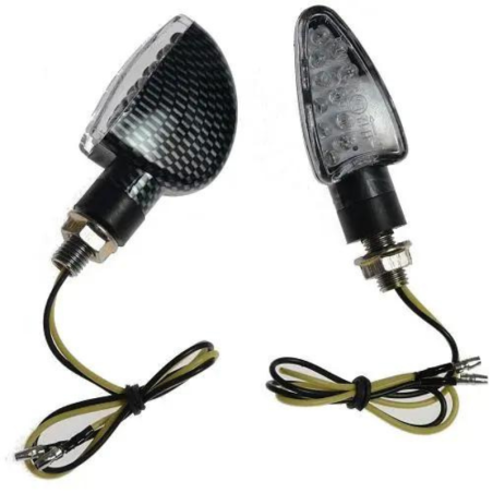 Set semnalizator LED A-Pro Arrow Carbon - abajur alb FR-1409