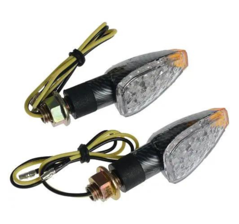 Set semnalizator LED A-Pro Arrow Carbon - abajur alb FR-1414 (E50)