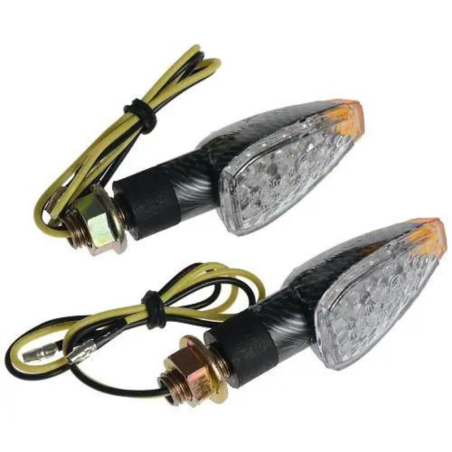 Set semnalizator LED A-Pro Arrow Carbon - abajur alb FR-1414 (E50)