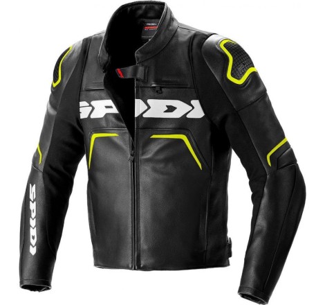 Geaca moto sport din piele Spidi Evorider 2 neagra - protectie AAA