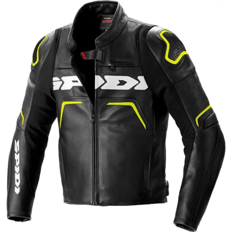 Geaca moto sport din piele Spidi Evorider 2 neagra - protectie AAA