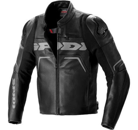 Geaca moto sport din piele Spidi Evorider 2 neagra - protectie AAA