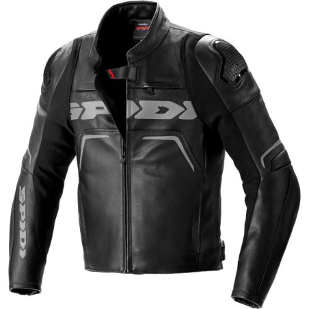 Geaca moto sport din piele Spidi Evorider 2 neagra - protectie AAA