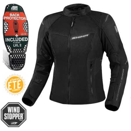 Geaca Moto Dama SHIMA Rush 2.0 Vented - Vara cu Mesh si Protectii Nivel 2