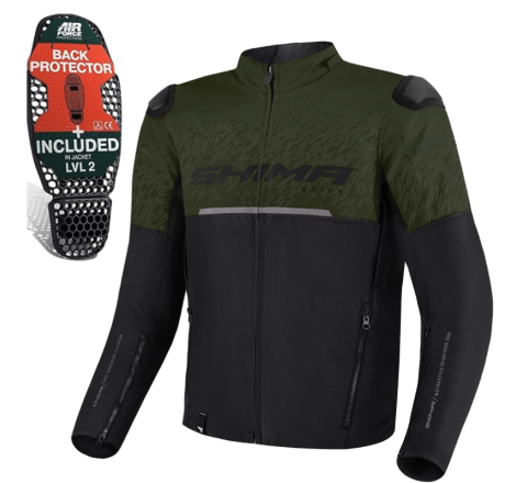 Geacă Moto Textil Shima Drift - Protecții Nivel 2, Stil Urban & Ventilație H3