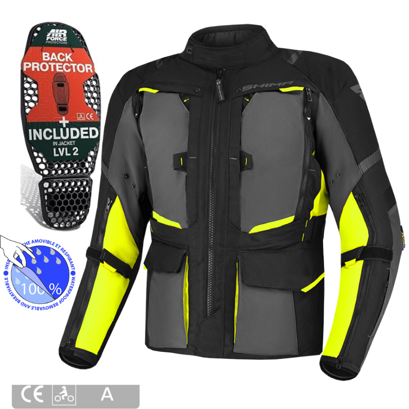 Geacă Moto Shima Hero 2.0 - Textilă, Touring 3 Straturi, Impermeabilă