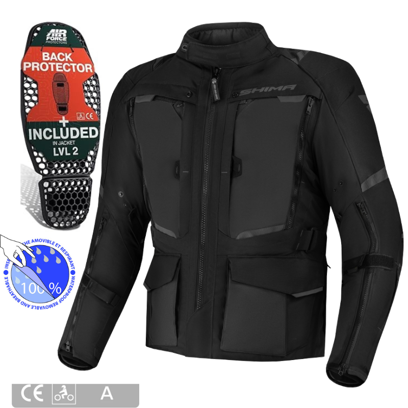 Geaca Moto Shima Hero 2.0 - Textila Touring 3 in 1 cu Protectii