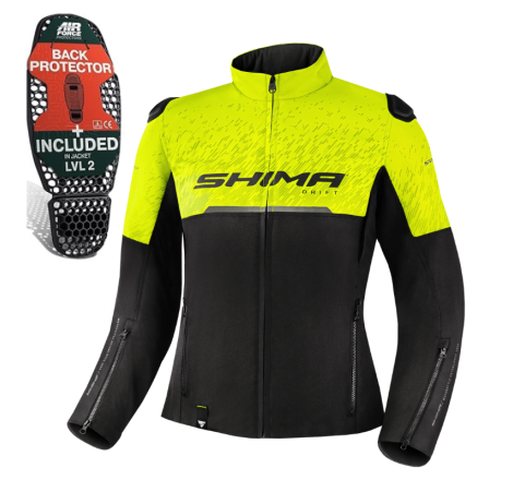 Geacă Moto Damă Shima Drift Lady - Textil, Protecții Nivel 2, Croi Cambrat