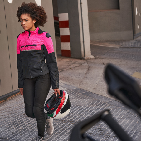 Geacă Moto Damă Shima Drift Lady - Textil, Protecții Nivel 2, Croi Cambrat