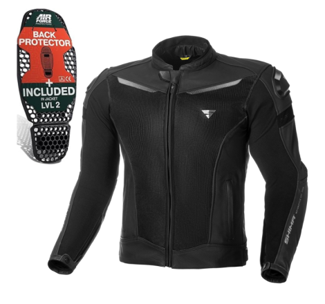 Geaca din piele si textil vara shima piston