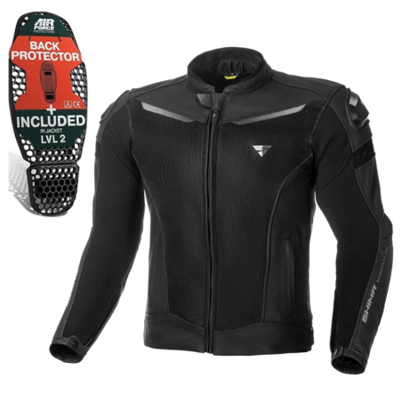 Geaca din piele si textil vara shima piston