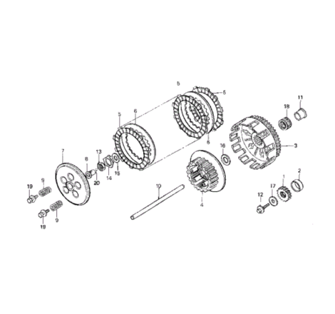 Lamele metalice ambreiaj Yamaha -3J2163241000
