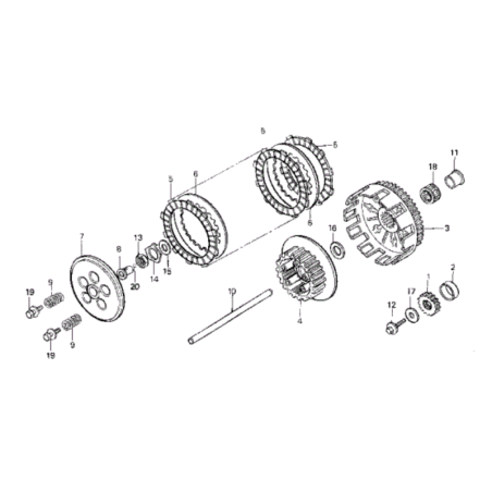 Lamele metalice ambreiaj Yamaha -3J2163241000