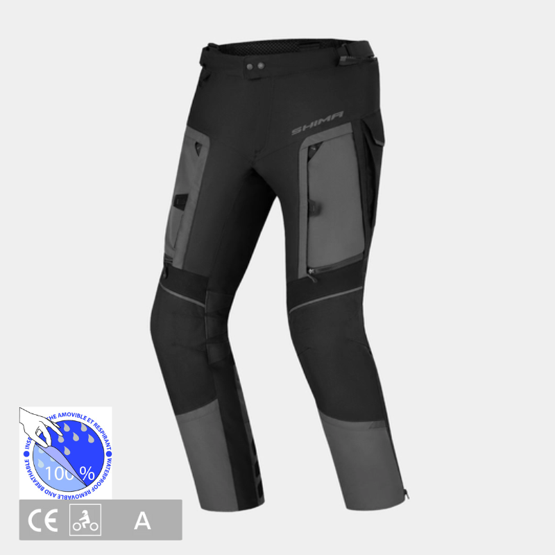 shima hero 2.0 pantalon moto impermeabili
