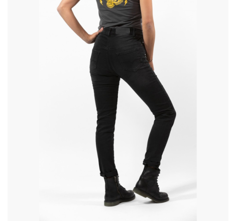 Blugi Moto Dama John Doe Betty High Black XTM | MotorBikers