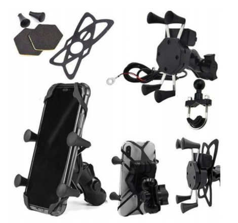 FreedConn – suport de telefon moto cu încărcător USB 2.1A