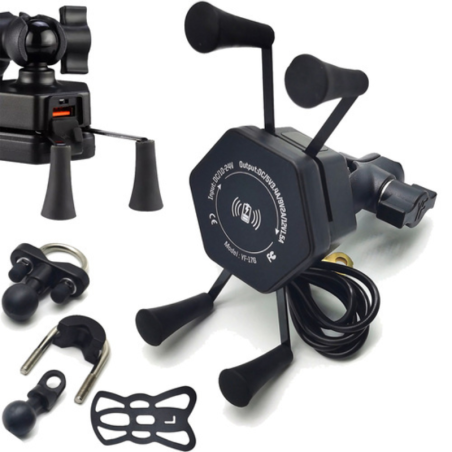 Suport telefon moto FreedConn MC20W cu USB | Motorbikers.ro