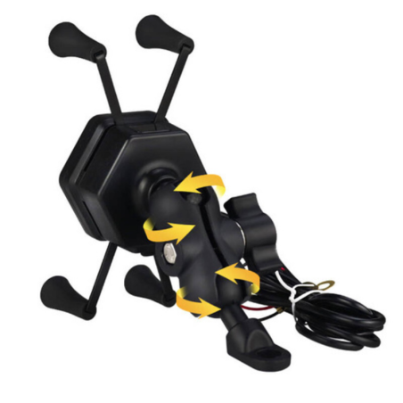 Suport telefon moto FreedConn MC20W cu USB | Motorbikers.ro