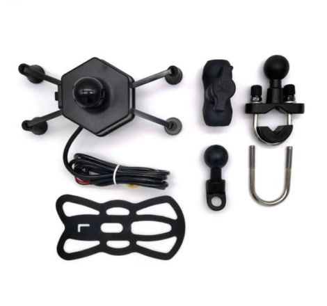 Suport telefon moto FreedConn MC20W cu USB | Motorbikers.ro