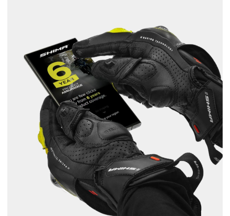 Manusi moto scurte sportiva de piele Shima XRS3