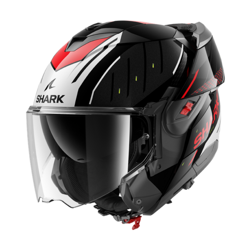 casca modulara OXO RYDGER Black Silver Red HE8712EKSR
