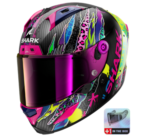 casca moto pista gp shark aeon